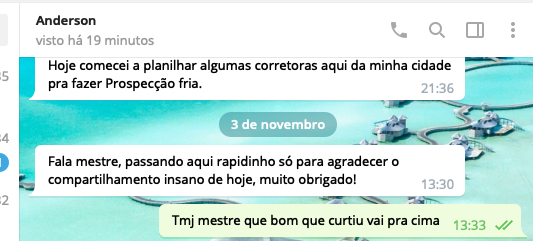 Depoimento de aluno — Anderson